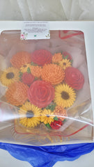 Autum Radiance Large Bouquet Cake - 1300 Grams / (12 cupcakes)