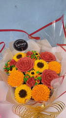 Autum Radiance Large Bouquet Cake - 1300 Grams / (12 cupcakes)