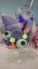 Cool Purple Small Bouquet Cake - 550 grams / (5 cupcakes)