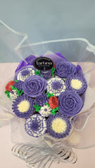 Cool Purple Large Bouquet Cake - 1300 grams / (12 cupcakes)