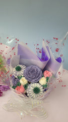 Cool Purple Small Bouquet Cake - 550 grams / (5 cupcakes)