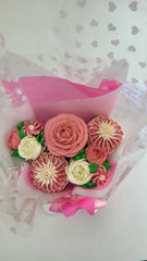 Pretty in Pink Small Bouquet Cake - 550 grams / (5 cupcakes)