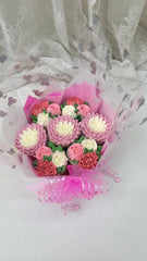 Pretty in Pink Regular Bouquet Cake - 750 grams / (7 cupcakes)