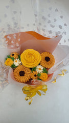 Sunny Delight Small Bouquet Cake - 550 grams / (5 cupcakes)