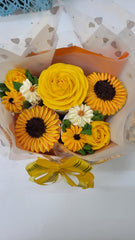 Sunny Delight Small Bouquet Cake - 550 grams / (5 cupcakes)
