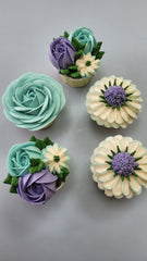 Pastel Blossoms Small Bouquet Cake - 550 grams / (5 cupcakes)