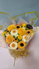 Sunny Delight Large Bouquet Cake - 1300 Grams / (12 cupcakes)