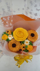 Sunny Delight Small Bouquet Cake - 550 grams / (5 cupcakes)